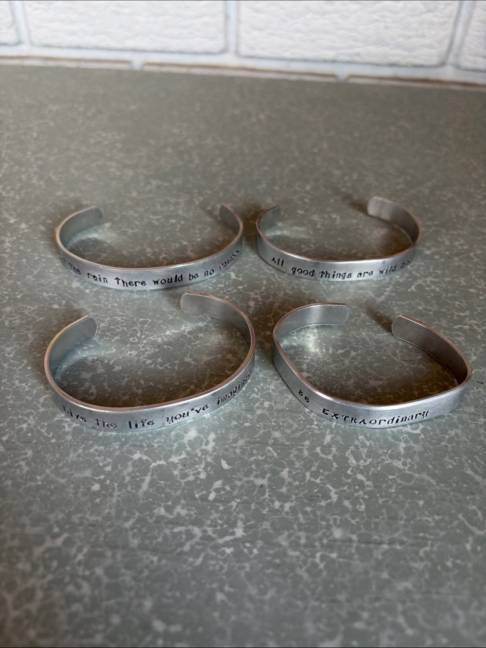 Inspirational motivational affirmation  bracelets lot